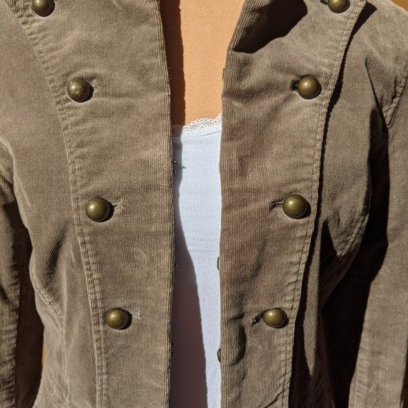 H&M Corduroy Military Steampunk inspired Jacket - Picture 8 of 11
